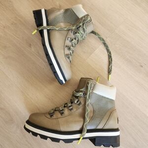 Sorel Womens Tan Lennox Hiking Boots Sz 7 EUC